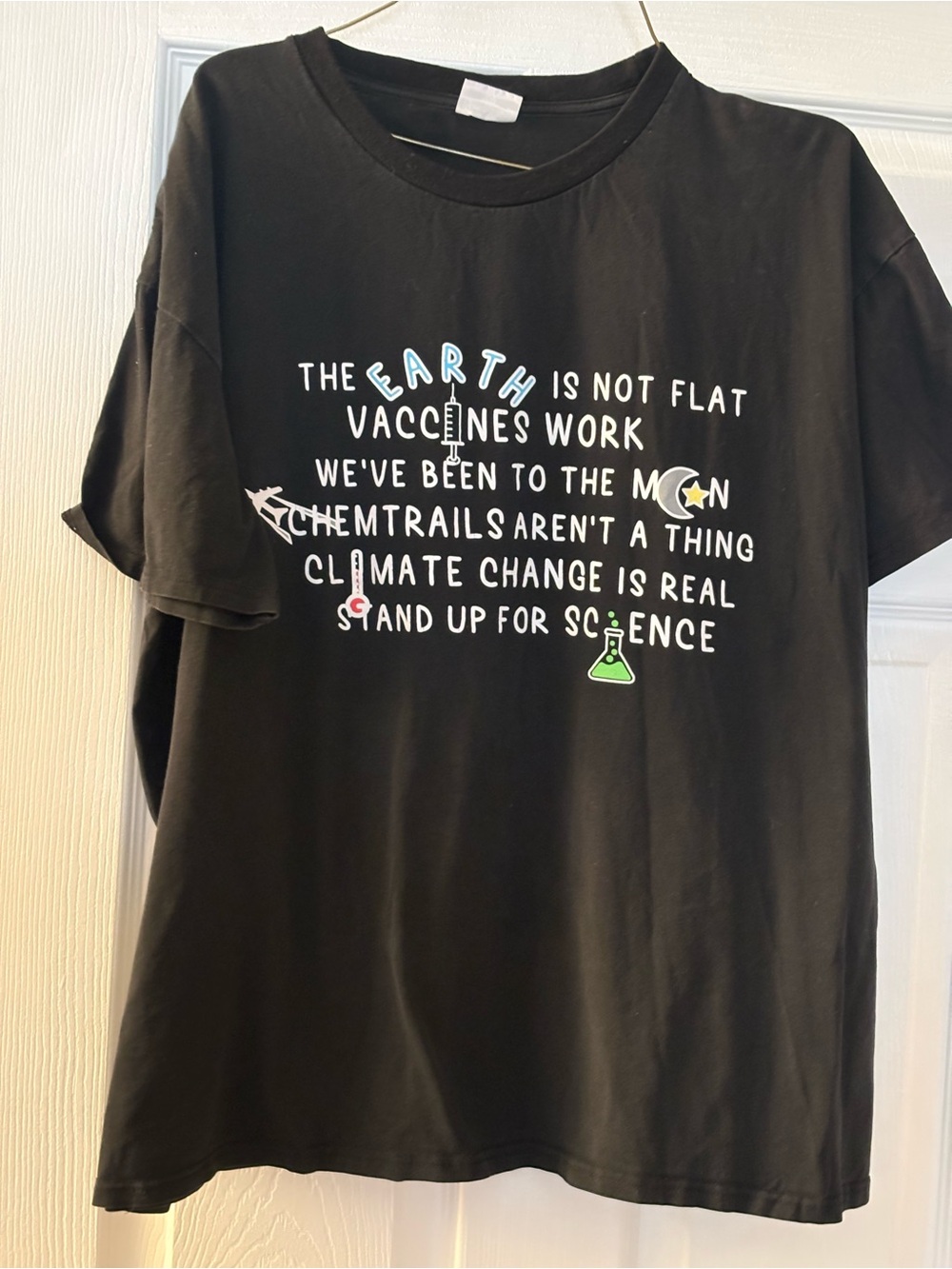 Black Graphic Short Sleeve Tee - Stand Up for Science